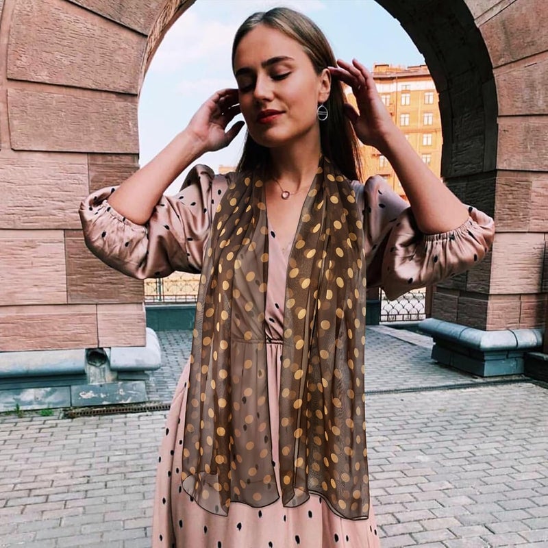 E-Clover Herebuy - Unique Women's Floral Scarves: Chiffon Flowers & Birds Printed Scarf - Image 2